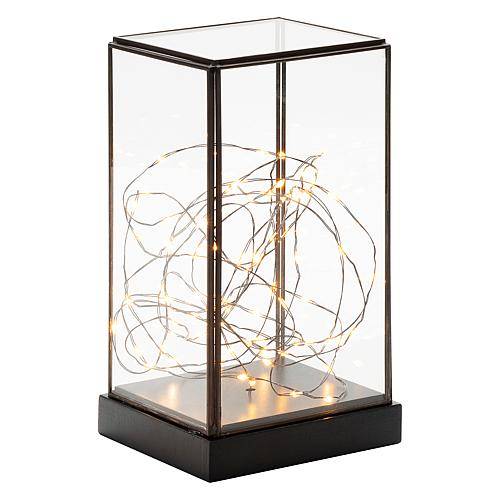 LED Glaslaterne rechteckig 1818-870