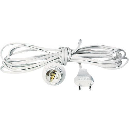 Leuchtenpendel E14 weiß 3,7m mit Stecker 3642.3800.0014.0024x