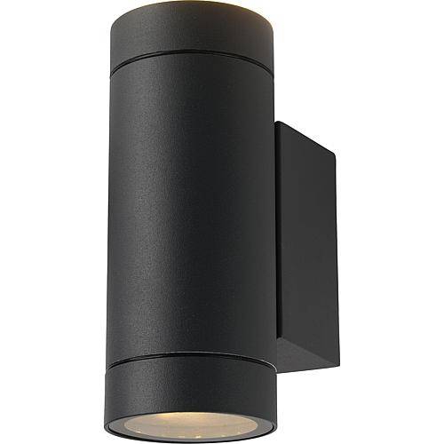 EGB Wandleuchte Alu-Guss IP54 anthrazit, 2-flg