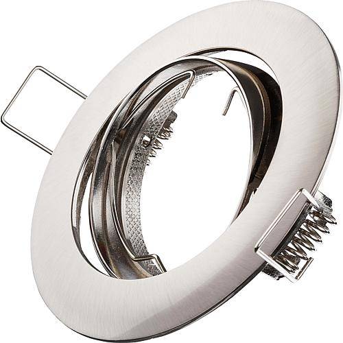 Einbaustrahler A68mm eisen gebürstet schwenkbar DL68SN