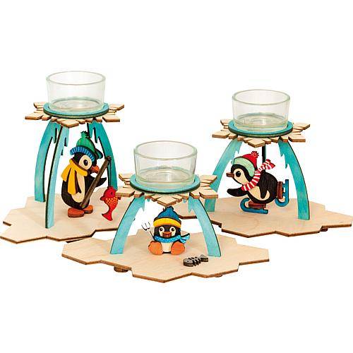 Bastelset 'Teelichthalter 3 Pinguine' 10226