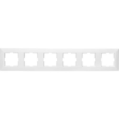 Meridian Standard 6-fach Rahmen reinw. 92522206