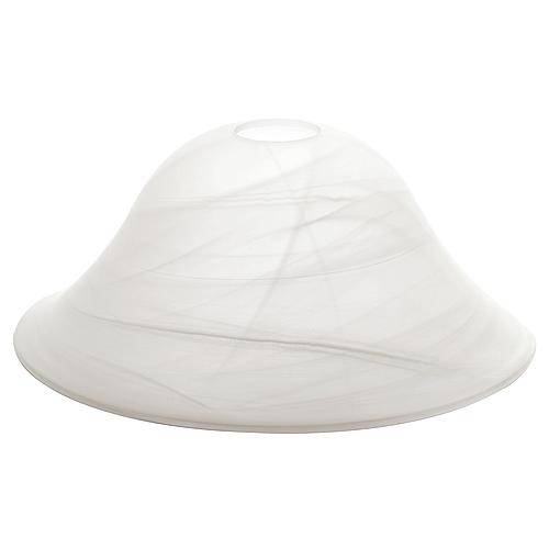 Ersatzglas D410mm alabaster 6-1550