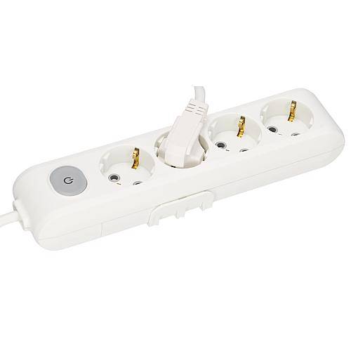 Panasonic 4-fa.Steckdosenleiste 1,5m weiß m.Schalt WLTA04412WH-EU1