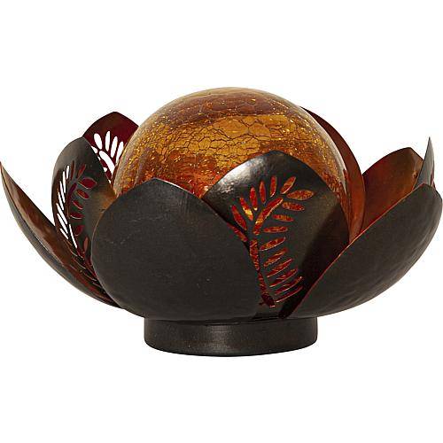 LED-Solar-Dekoration 'Lilly' Seerosen-Optik 482-80 kupfer/amber