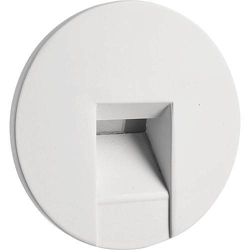 Abdeckung zu Basis-Einsatz 640800, rund, weiß Lichtaustritt rechteckig, 930500