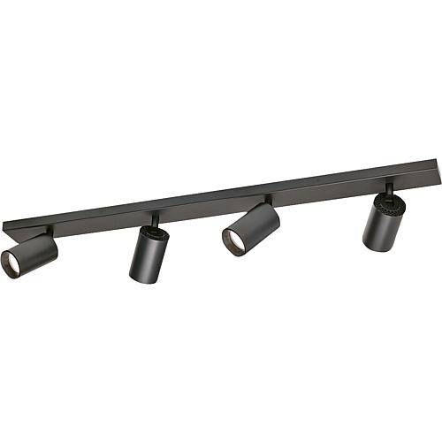 Strahler schwarz 4flg Str 10-493/4