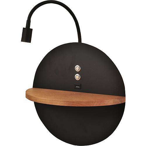 LED-Wandleuchte Dual schwarz 15,5W 3717-20-101