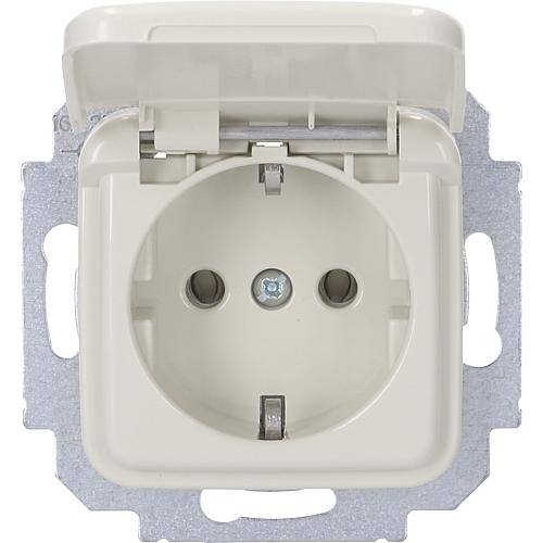 KLEIN SI-Steckdose m.Klappdeckel KEUK/12 besteht aus KEUK/12 und KEUC/E