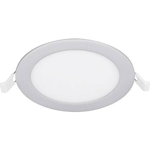 EGB LED Einbau-Panel CCT 7,2W, rund Ø145mm, silber (Lieferung ohne Netzgerät - optional wählbar)