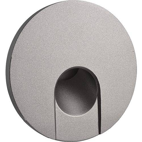 Abdeckung zu Basis-Einsatz 640800, rund, silber Lichtaustritt rund, 930495
