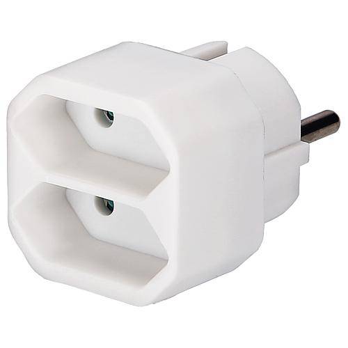 Europa-Zweifachstecker weiß