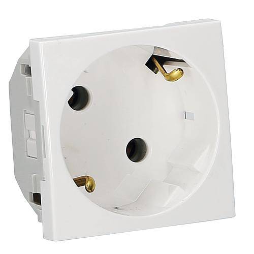 EFAPEL Modular-Einsatz VDE Schuko-Steckdose 45x45 45131 SBR