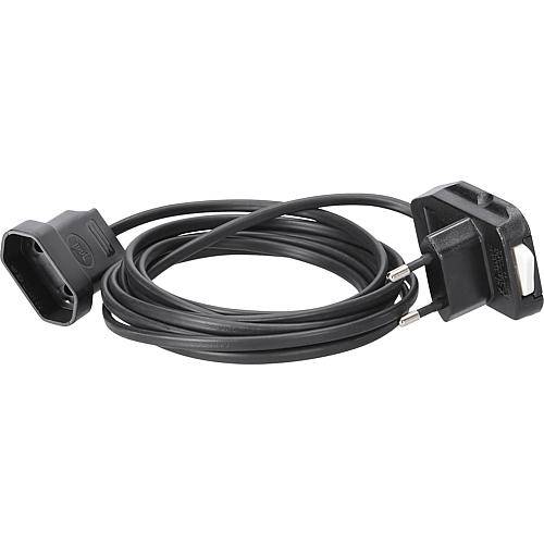Europa Verlängerung mit Schalter 3m schwarz