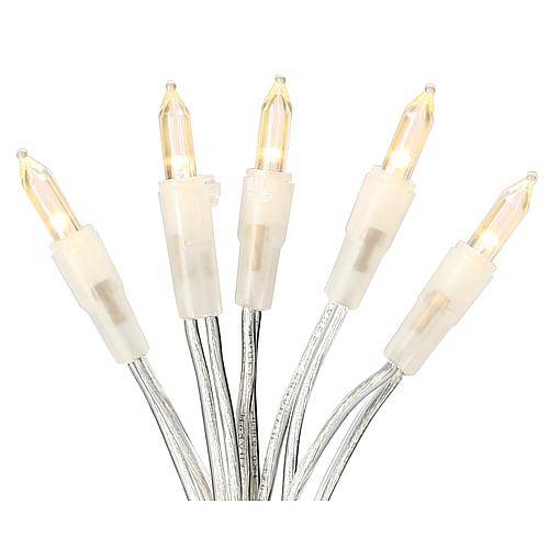 EGB LED-Lichterkette 100 LEDs transparent/warmweiß