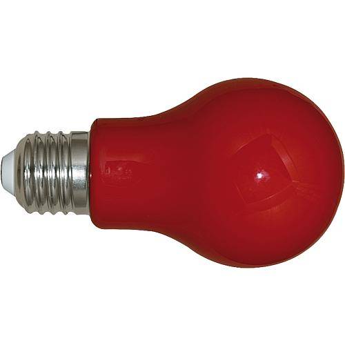 LED Lampe Glühlampenform E27 3W rot A27RO36