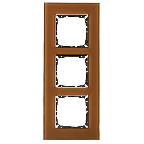 V55 Glasrahmen 3-fach V552513/22 umbra 55x55mm