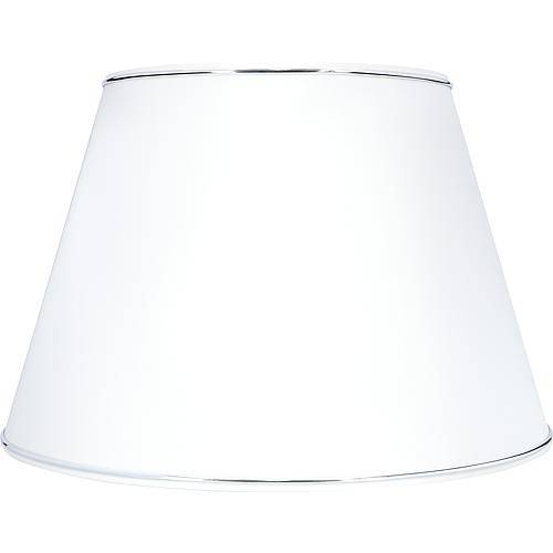 Textilschirm weiß/chrom H220mm 4-1208