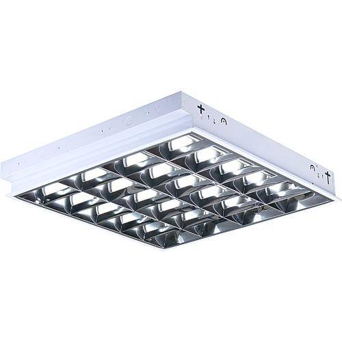 Raster-Einlegeleuchte 4xG13 L600mm, weiß nur für den Einsatz von LED-Röhren, 434060004