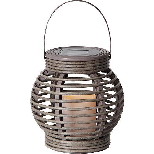 LED-Solar-Laterne 'Rotang' grau 479-29