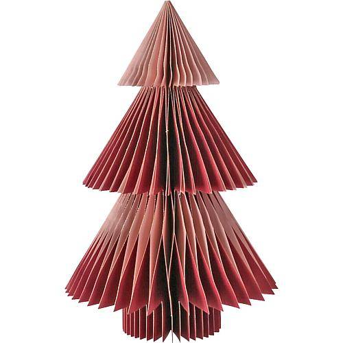 Papierbaum bordeaux und altrosa 30cm 09387