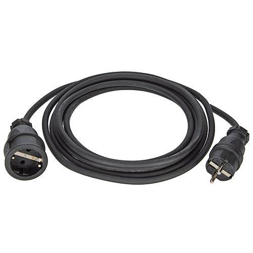 Gummi-Verlängerung H07RN-F3G1,5 schwarz 5m