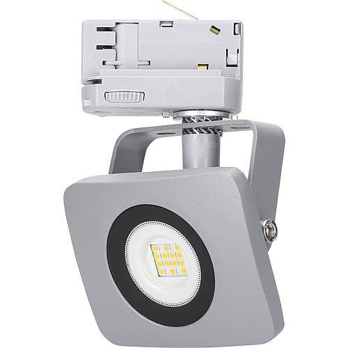 3-Phasen-LED-Strahler 120°, 10W 3000K, silber 60226 (60228)