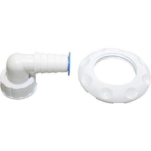 Schlauchtülle mit Rosette weiss 2073