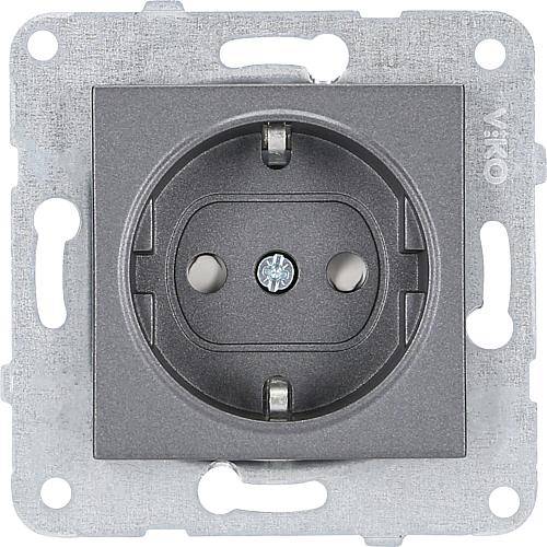 Karre Schuko-Kombisteckdose anthrazit/fume 92105442 / 92513042