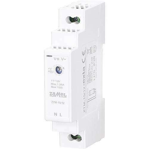 Hutschienen-Vorschalt-/Netzgerät 12V-DC-15W/1,25A ZTM-15-12