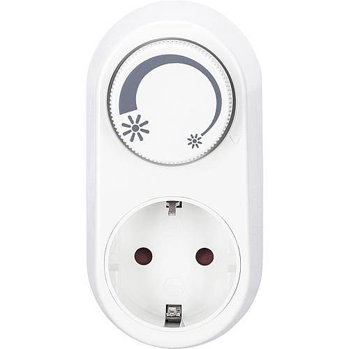EGB Univeral Steckdosen-Zwischendimmer für LED-Lampen 3-24W und Standard-Lampen 25-200W