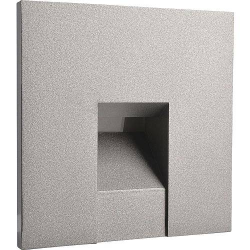 Abdeckung zu Basis-Einsatz 640800, eckig, silber Lichtaustritt rechteckig, 930483