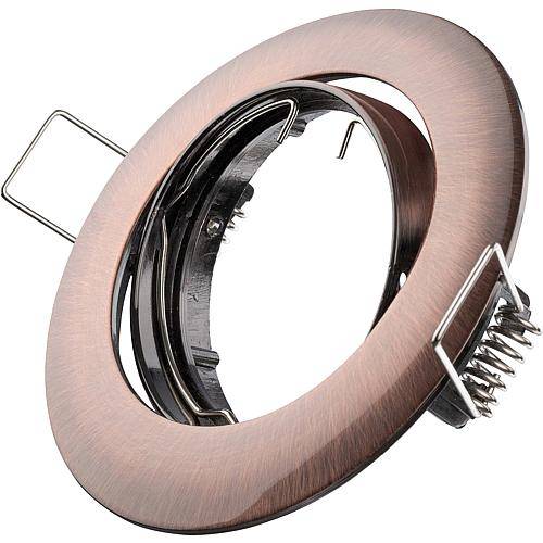 Einbaustrahler A68mm kupfer gebürstet schwenkbar DL68RB