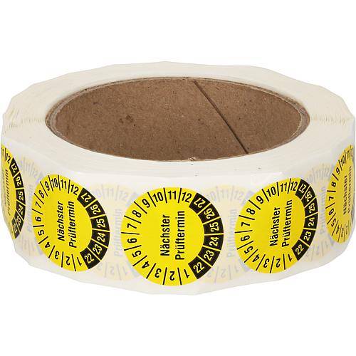 Mehrjahresprüfplakette (Rolle mit 1000 Plaketten)