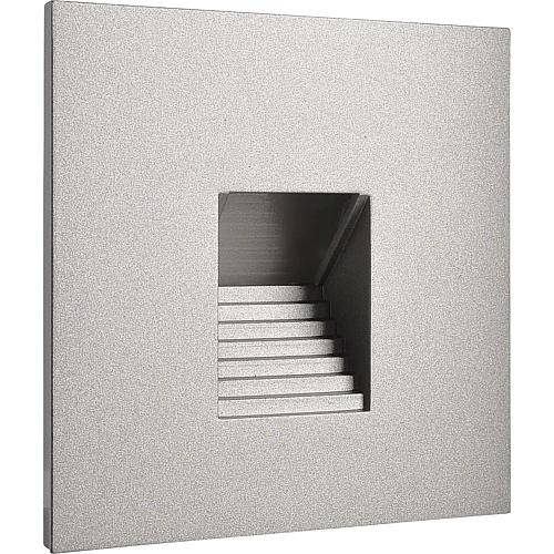 Abdeckung zu Basis-Einsatz 640800, eckig, silber Lichtaustritt stufenförmig, 930486