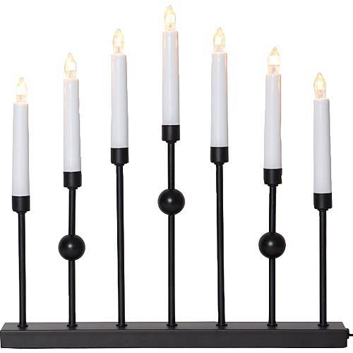 Fensterleuchter 'Gustavo' schwarz 138-52