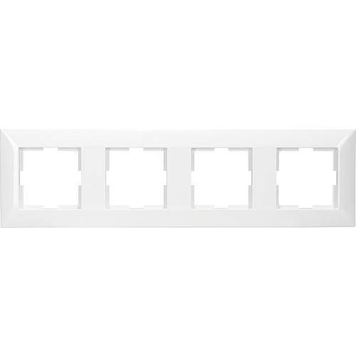 Meridian Standard 4-fach Rahmen reinw. 92522204