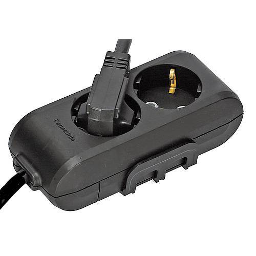 Panasonic 2-fach Steckdosenleiste 1,5m schwarz WLTB04212BL-EU1