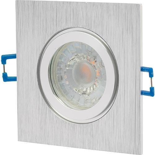 Einbauleuchte Alu IP44 quadr. alu-geb., DF-9603M 0170960305