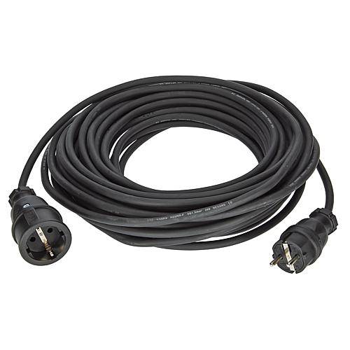 Gummi-Verlängerung H05RR-F3G1,5 schwarz 20m