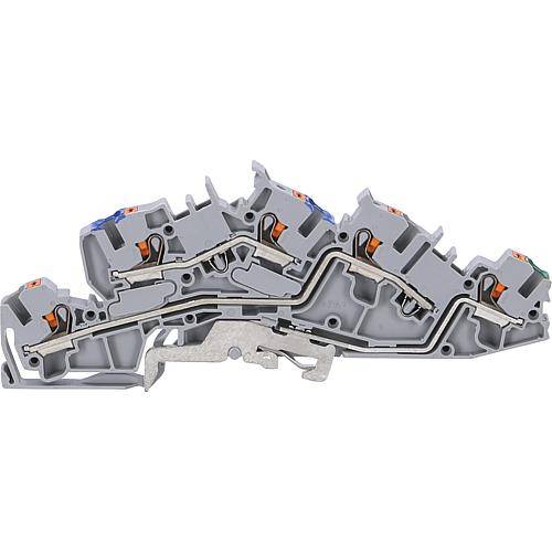 Installationsetagenklemme 2205-7646 4qmm Push-in CAGE-CLAMP grau