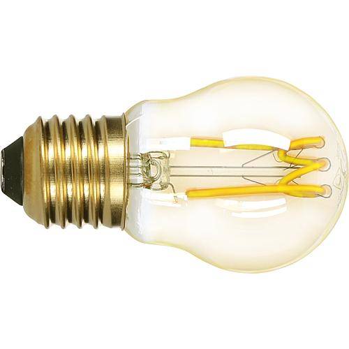 LED's light LED Kugel E27 dimmbar 2.5W extra-warmweiß Gold G45