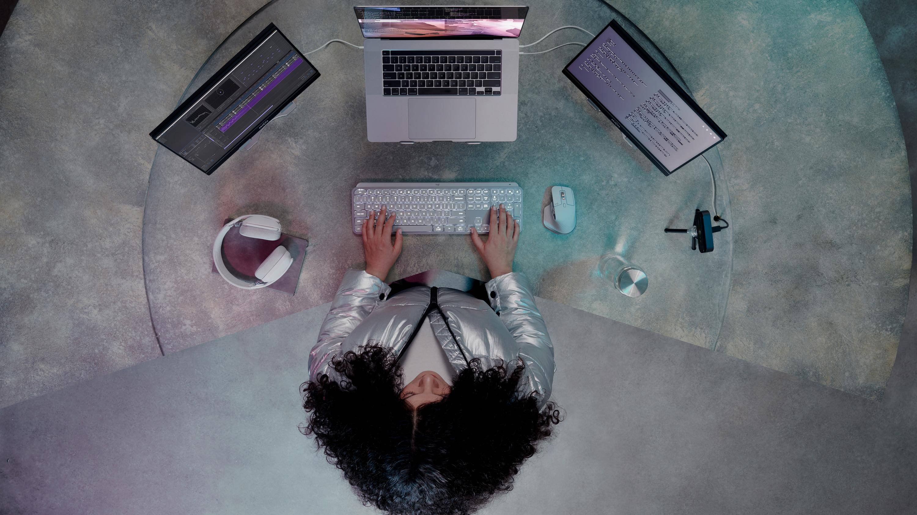 Logitech MX Keys S Tastatur Membran Ja Trådløs Schweiziskkabellos - Bluetooth LE