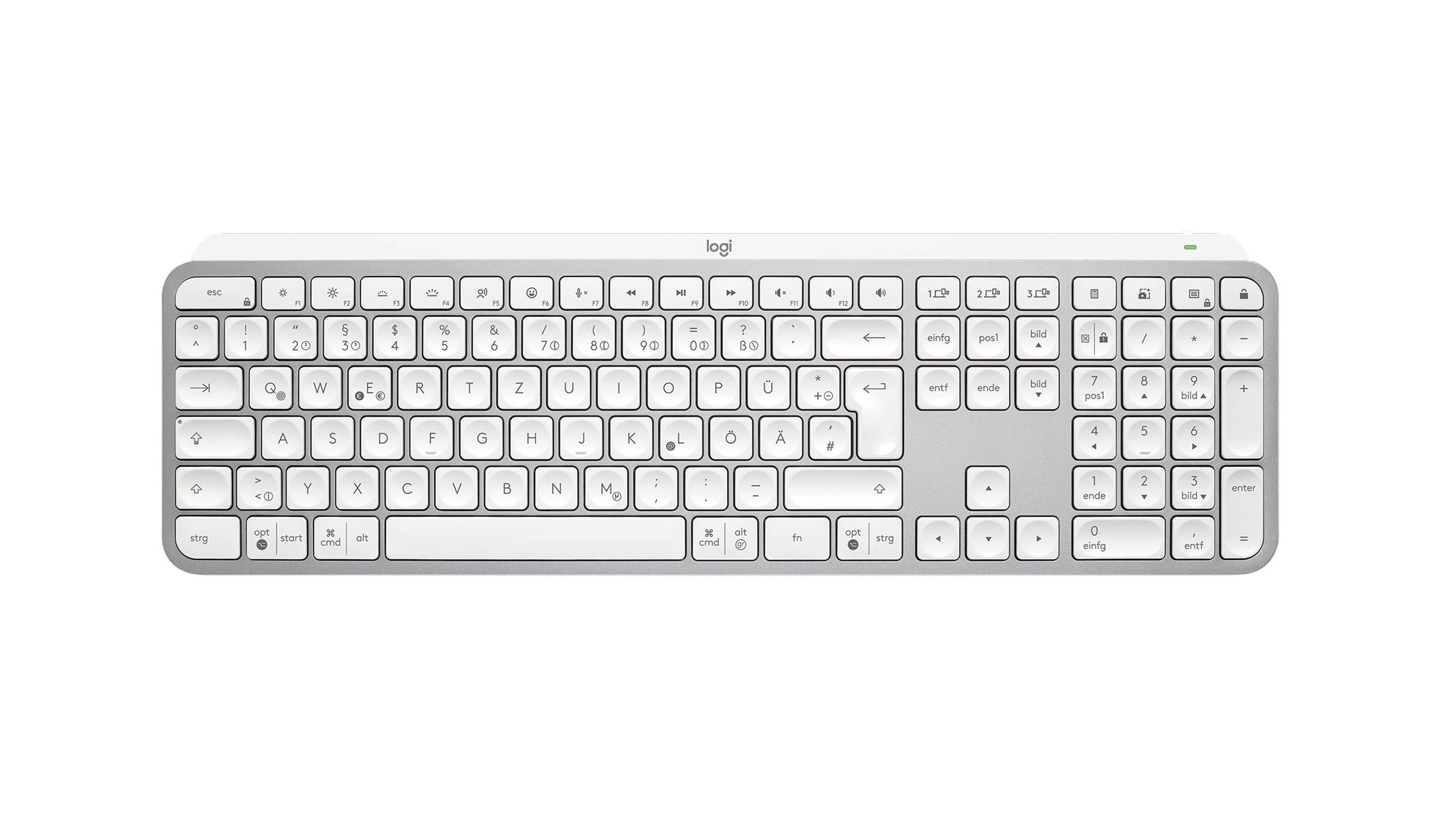 Logitech MX Keys S Tastatur Membran Ja Trådløs Schweiziskkabellos - Bluetooth LE