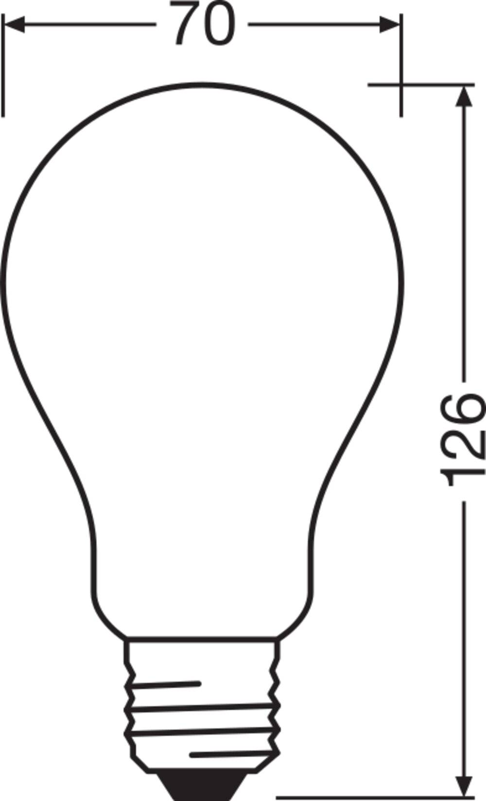 Ledvance Classic LED E27 Birne Fadenlampe Matt 17W 2452lm - 827 Extra Warmweiß | Ersatz für 150W