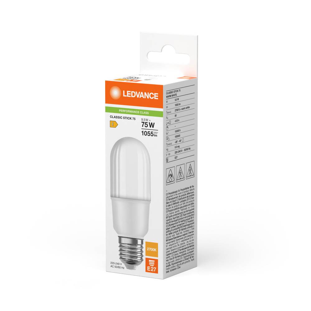 Ledvance LED-Lampe E27 827 LEDSTICK759827FRE27P