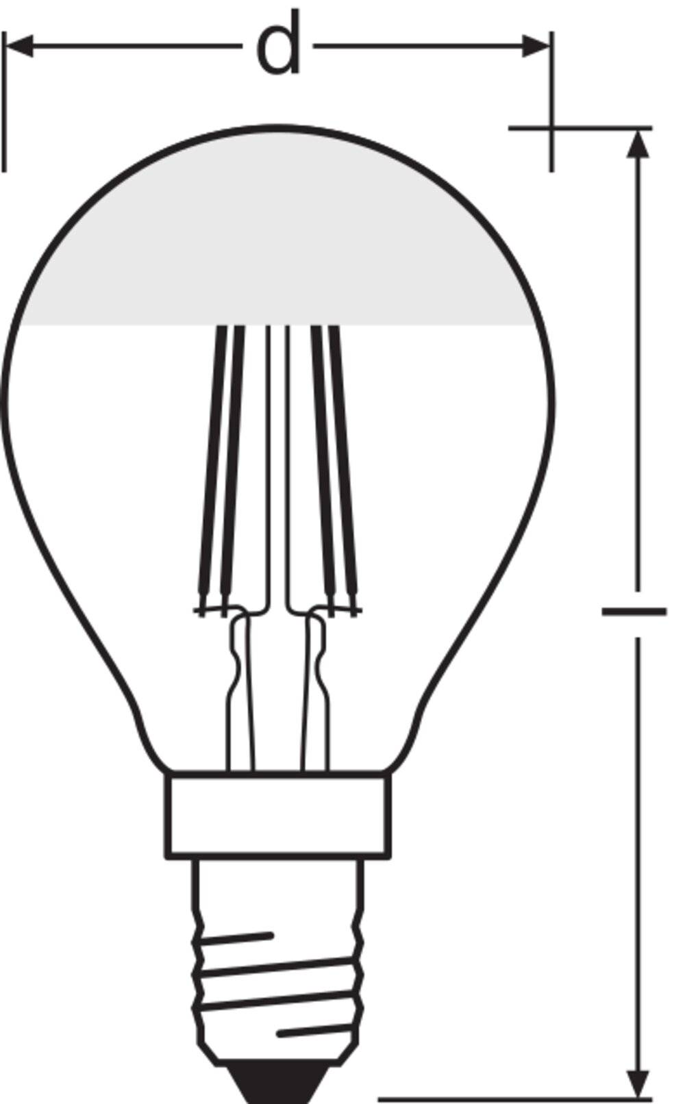 Ledvance Classic LED E14 Birne Fadenlampe Klar 4W 350lm - 827 Extra Warmweiß | Ersatz für 35W