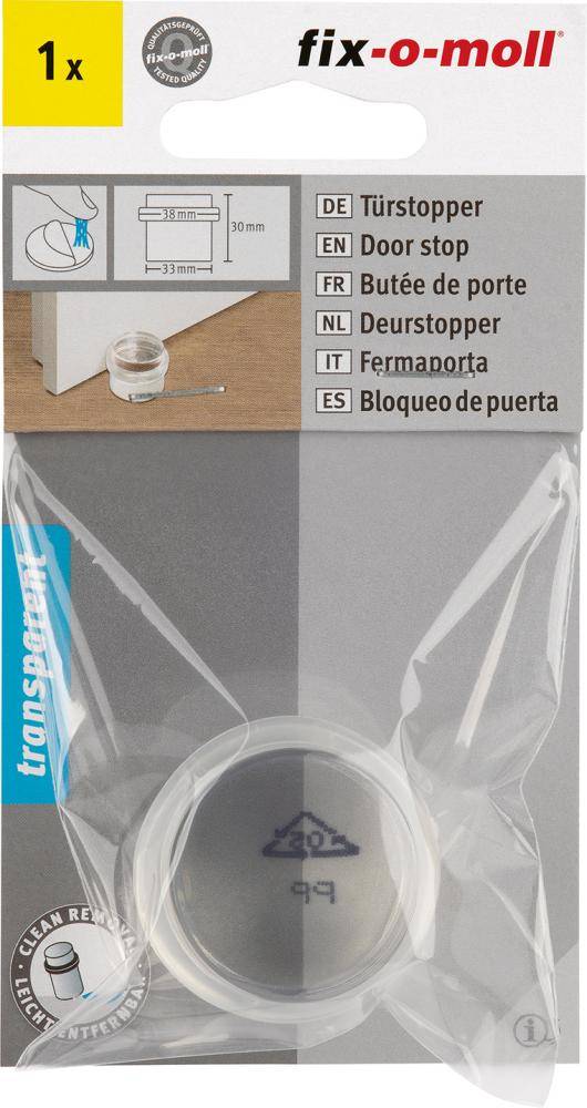 Türstopper Kunsts Ø33/38xH30,selbstk,tra Inhalt: 1