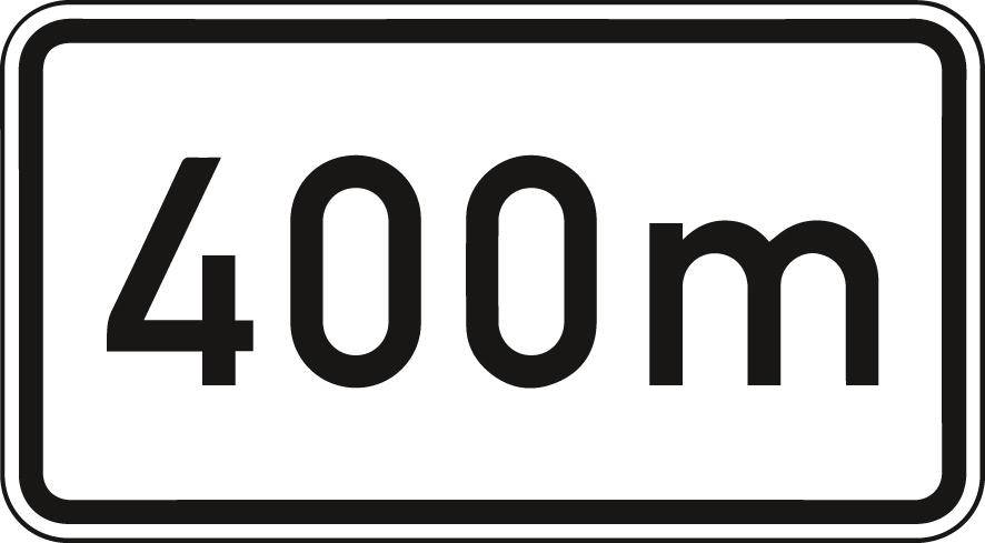 ZZ.1004, 330x600mm Text: 400m RAL-Gütezeichen Folie RA2