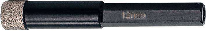 Diamantbohrer 12 x 65 mm, sechskant mit Kühlwachs FORTIS
